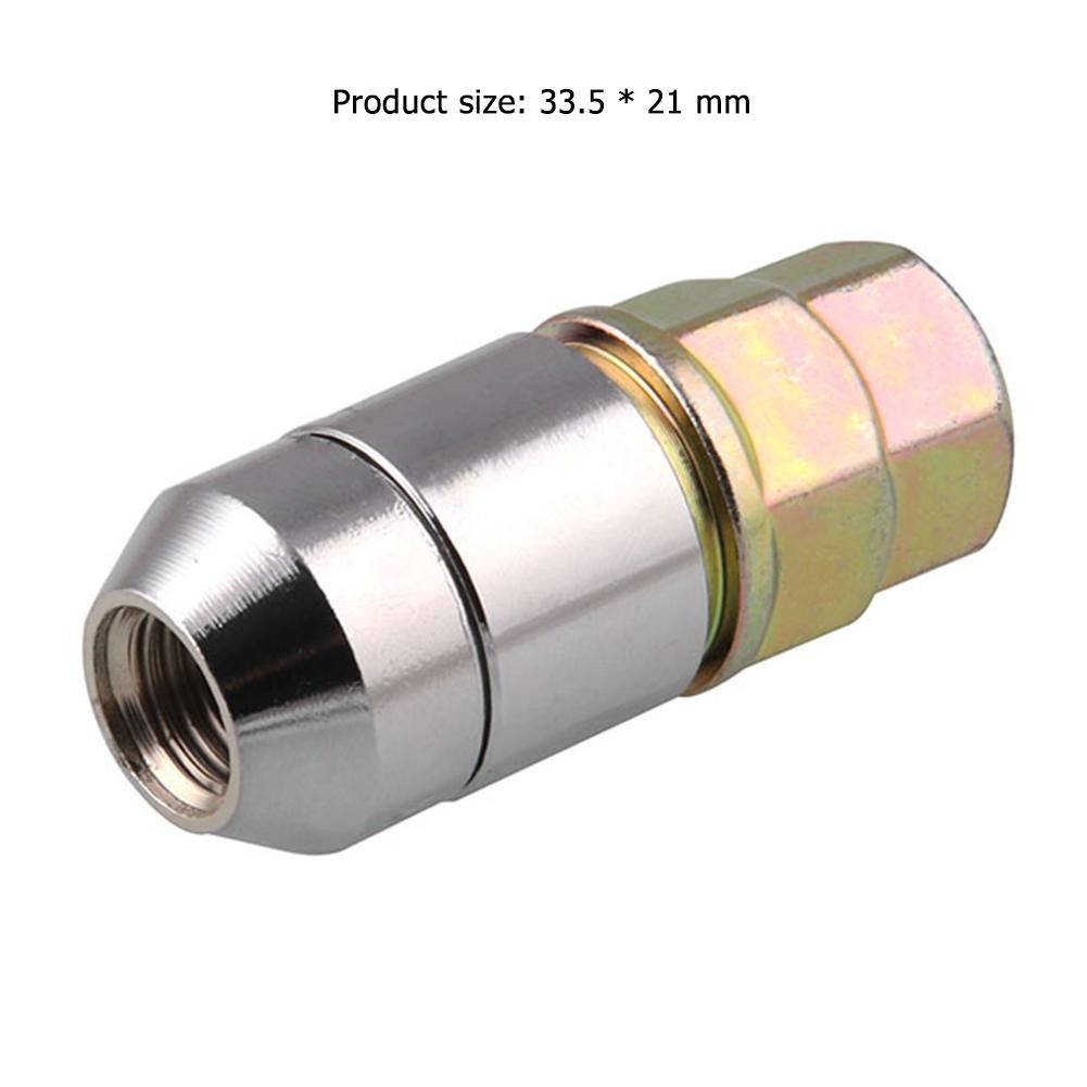 Bộ 4 Đai Ốc Khóa Bánh Xe Ô Tô Kèm 1 Chốt Vặn Chống Trộm 1.13 M12X1.5