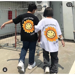 Áo thun hoa cúc về đủ 2 màu