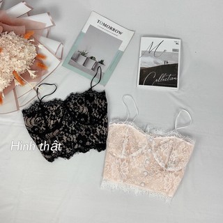 Áo 2 dây ren croptop - z8U