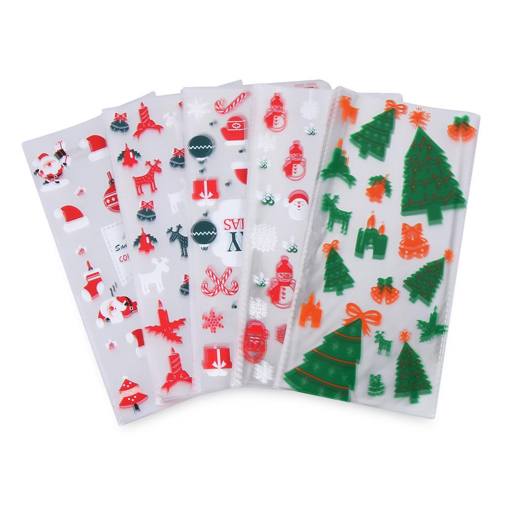 Túi Đựng Bánh Kẹo Trong Suốt Hình Ông Già Noel / Người Tuyết / Người Tuyết