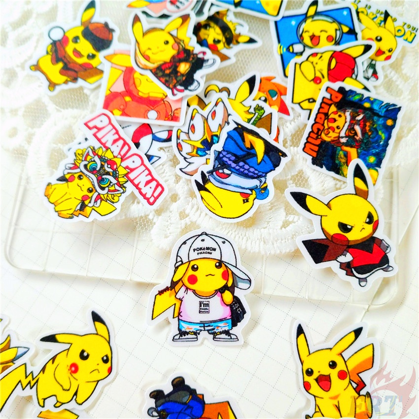 Set 50 Món Đồ Chơi Chất Lượng Cao ❤ Sticker Pikachu Q-1 Ngộ Nghĩnh Đáng Yêu Dán Trang Trí Nhật Ký ❤ Sticker Dán Trang Trí Thời Trang