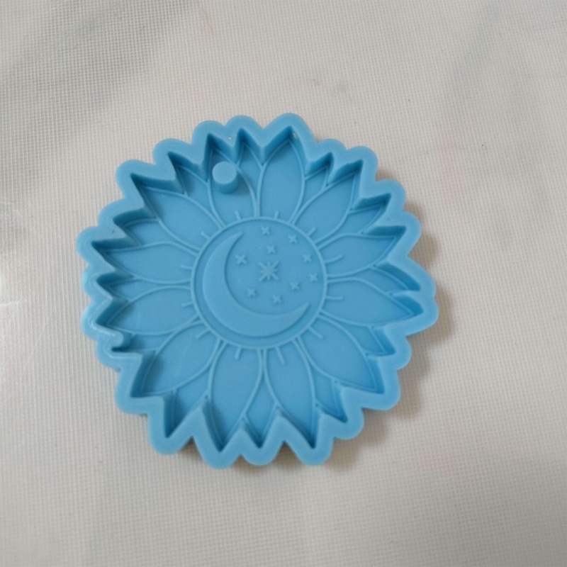 Khuôn Silicone Hình Hoa Hướng Dương Làm Móc Khóa DIY