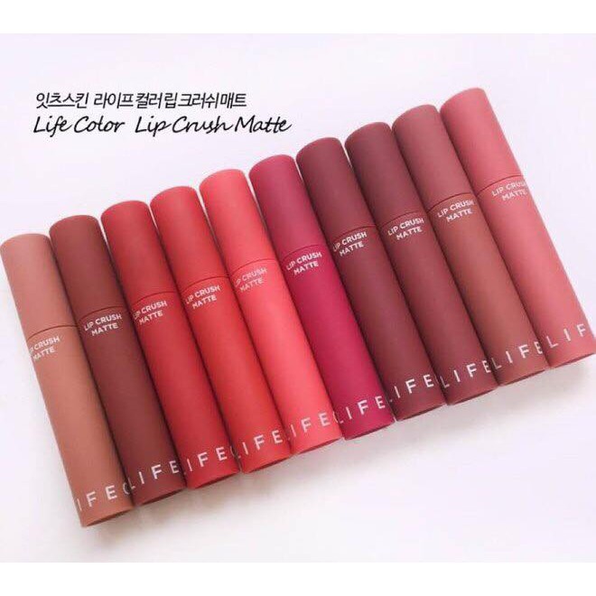 (Hàng có sẵn) Son Kem Siêu Lì It’s Skin Lip Crush Matte Life Color