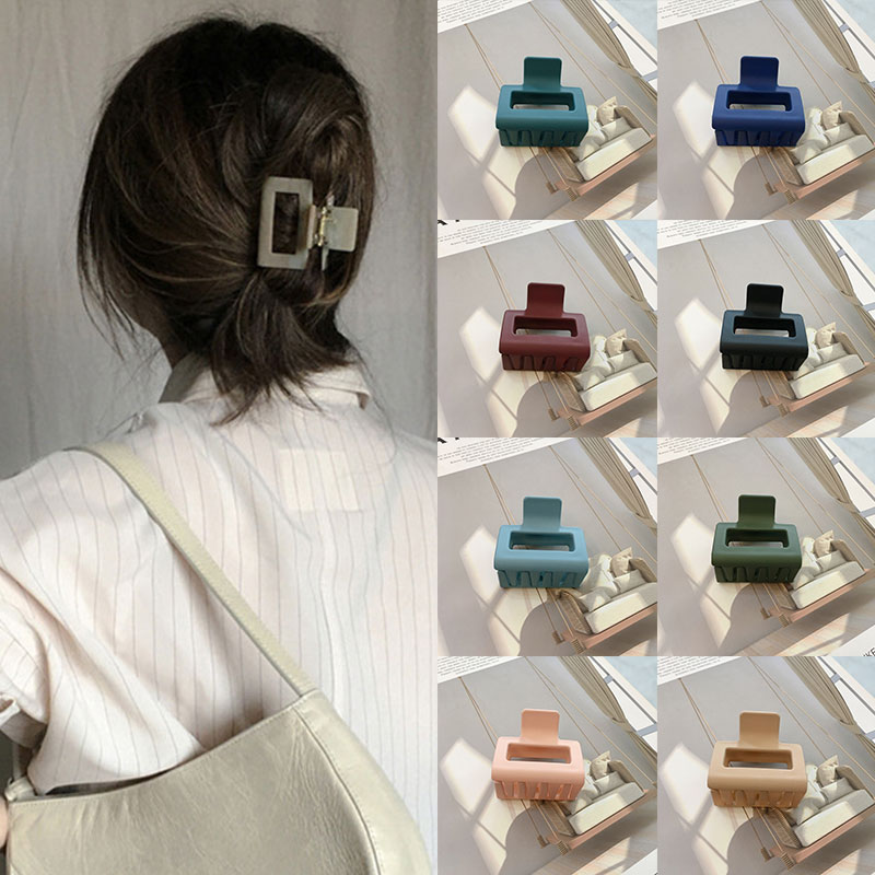 [Hàng mới về] Kẹp tóc hàm cá mập chất liệu acrylic tùy chọn màu sắc