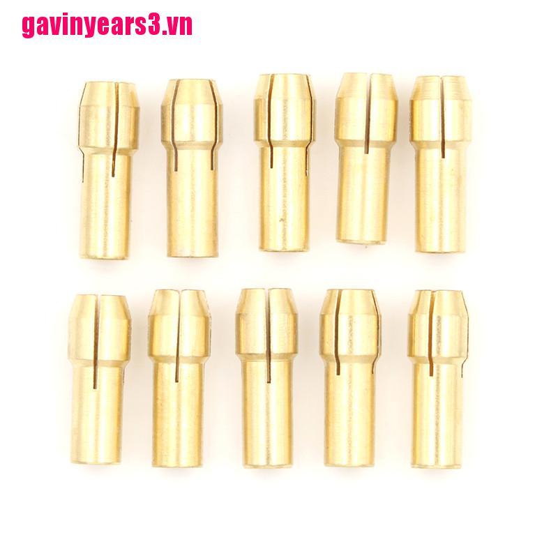 10 Đầu Kẹp Mũi Khoan 4.8mm Đường Kính 0.5mm-3.2mm