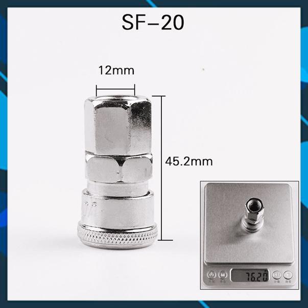 KHỚP NỐI NHANH MÁY NÉN KHÍ SF-20 (Ren trong 13)