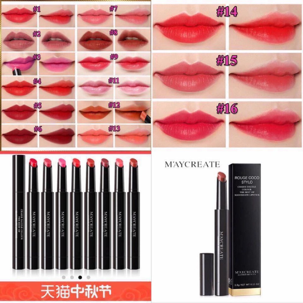 Son lì có dưỡng Maycreate - mỹ phẩm nội địa Trung chính hãng | BigBuy360 - bigbuy360.vn