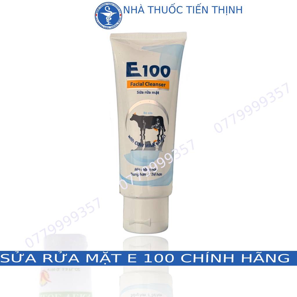 Sữa rửa mặt E 100 chính hãng cho làn da trắng sáng và mịn màng