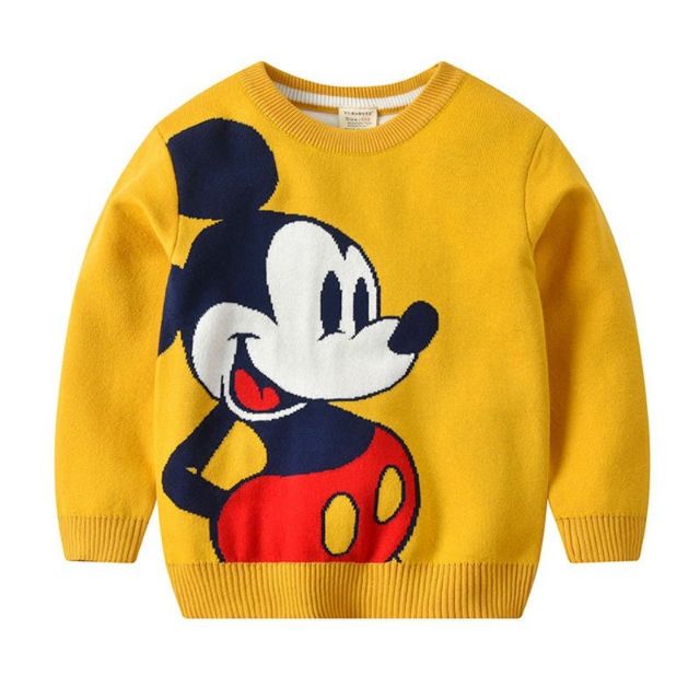 Áo nỉ chuột Mickey cao cấp có ảnh thật cho bé