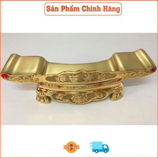 Khay 3 chén. Kỷ. bằng đồng vàng nguyên chất, ly chén trơn. Đồ thờ cúng bằng đồng
