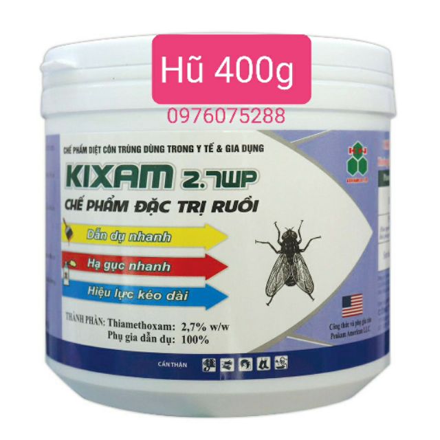 Thuốc diệt ruồi Kixam2.7wp hũ 400g