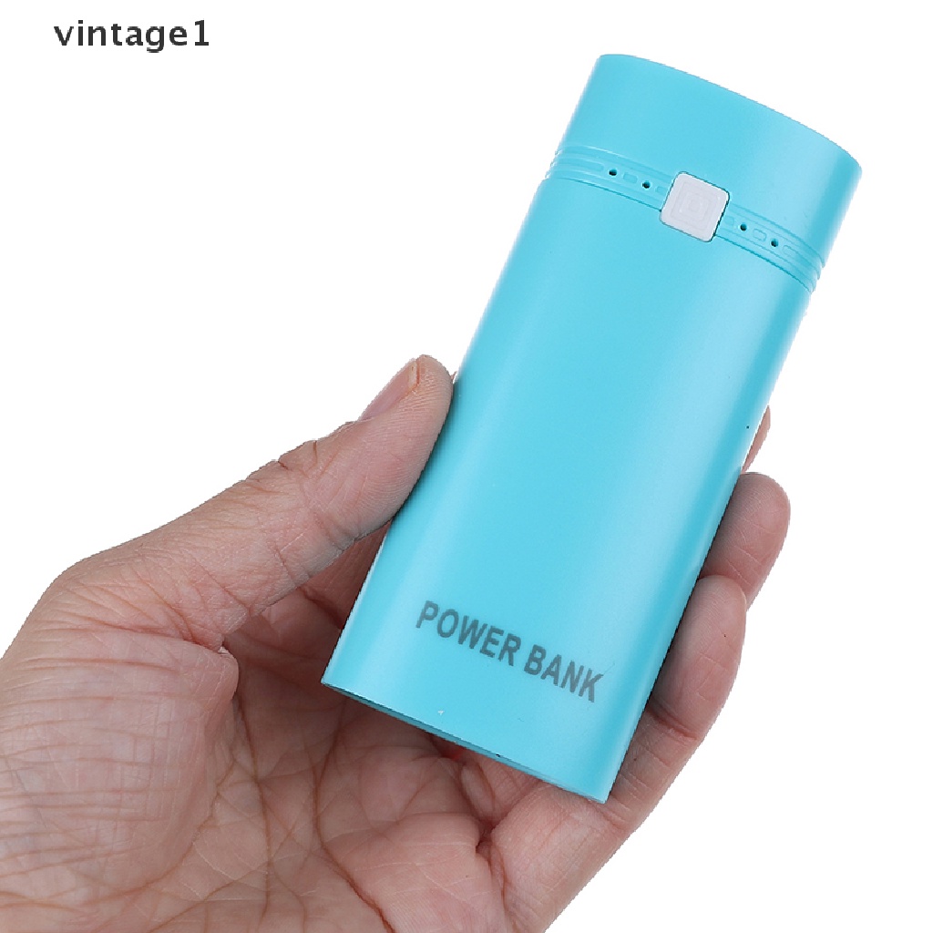 Pin Sạc Dự Phòng Cho Điện Thoại 1  2 X 18650 USB Có Đèn Flash