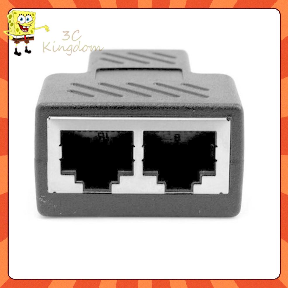 Đầu Chia Cổng Mạng Lan Rj45 1 Sang 2 Cổng Cat5 / 6