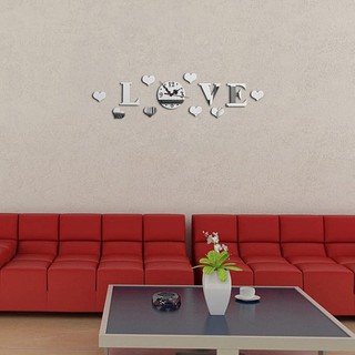 Đồng hồ dán tường nghệ thuật DIY - Love A
