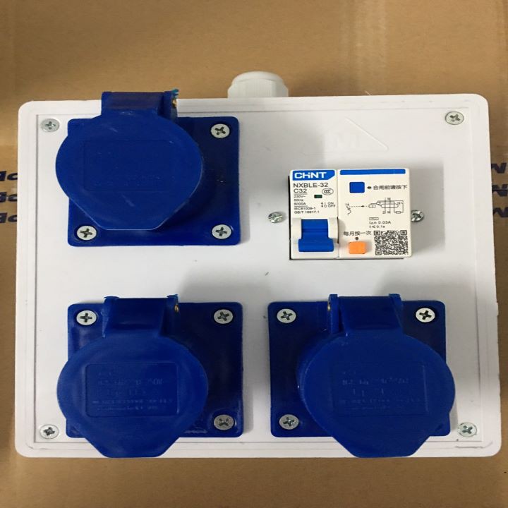 Hộp nguồn thi công di động nhựa ip44 cho công trình
