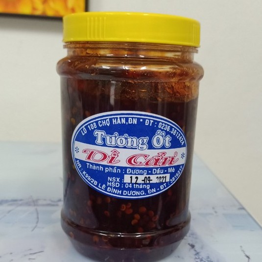 Tương ớt Dì Cẩn hũ 500gr Tưong ớt rim chấm cái gì cũng ngon vị cay cay ngọt ngọt