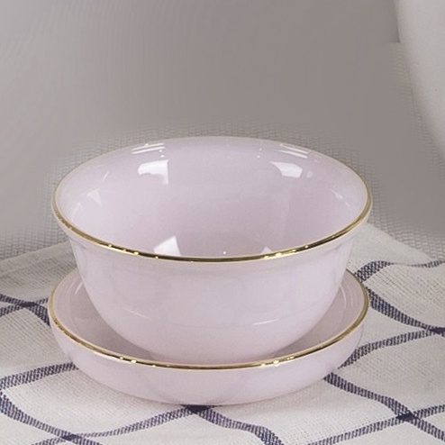 Bát mắm / bát chấm viền vàng 22K các màu Luxury Thủy Tinh Ngọc USA Homeset cao cấp nhập khẩu chính hãng