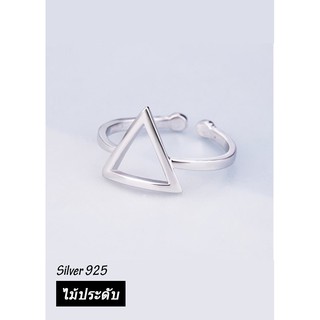 Nh019 nhẫn bạc thái 925 tam giác