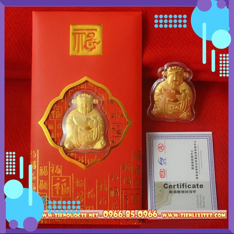 Phong bao lì xì thần tài làm vật phẩm đồ thờ cúng may mắn lấy lộc Bao đẹp mẫu mới 2022