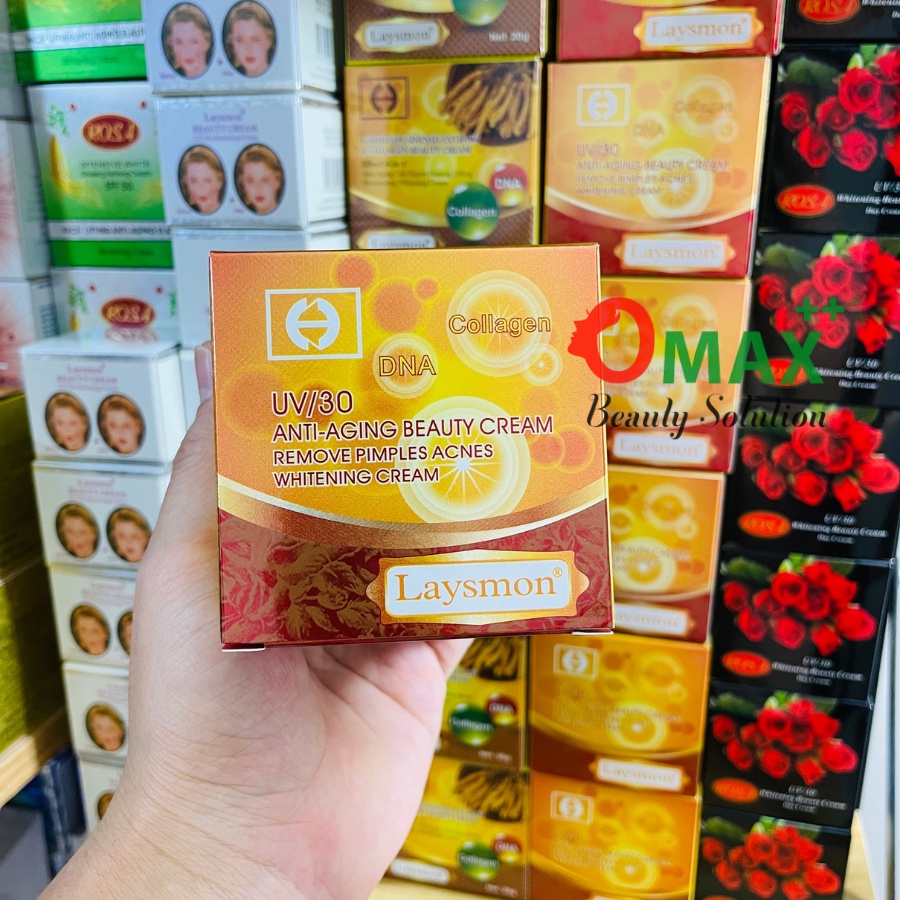 KEM LAYSMON ĐỎ - CHỐNG NHĂN - NGỪA LÃO HOÁ UV/30 - ANTI-AGING BEAUTY CREAM 20G