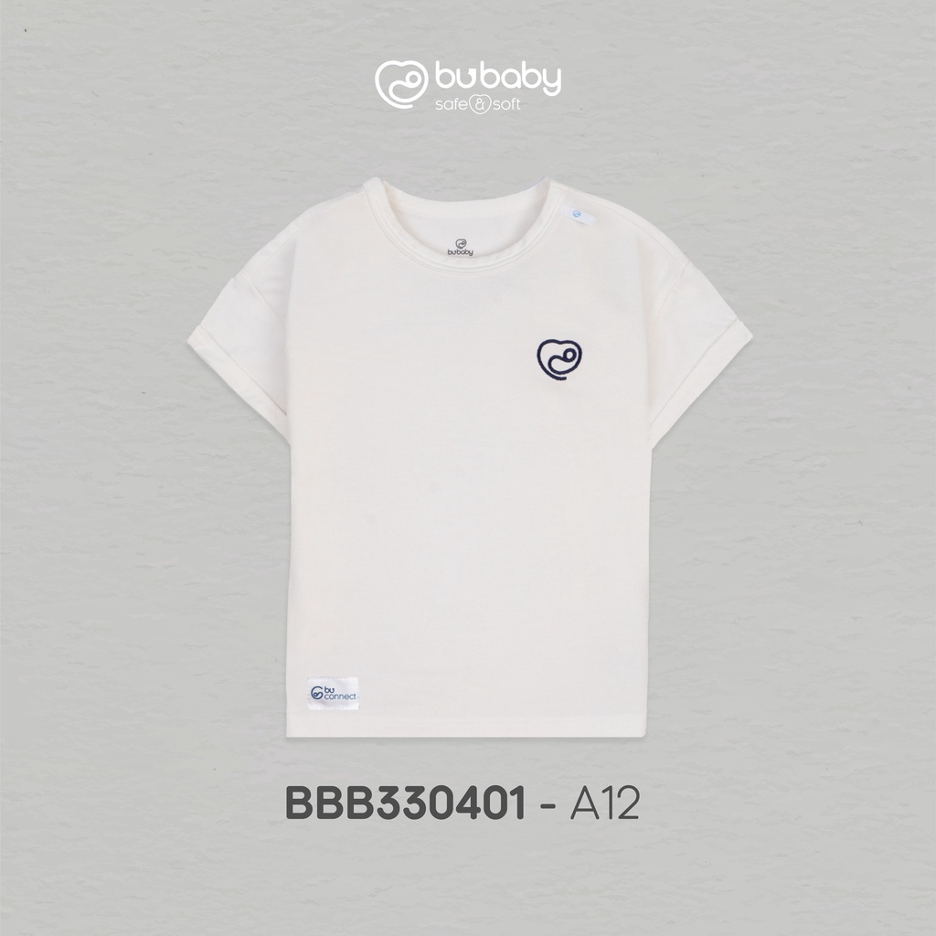 Bu baby] Áo cộc, quần cộc Bubaby Black and White cho bé trai bé gái