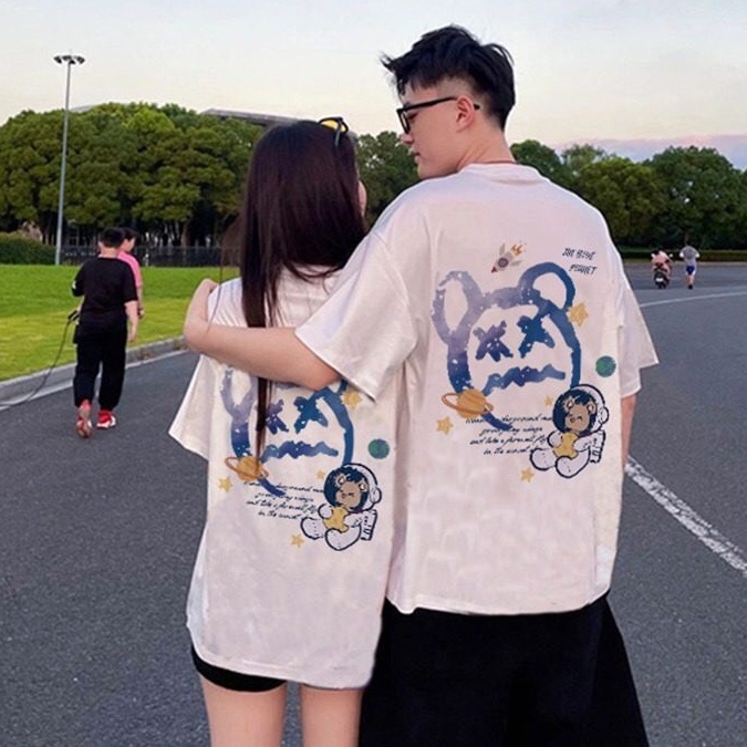 Áo thun tay lỡ MIA, Áo phông nữ form rộng dáng Unisex/Ulzzang mặc lẻ cặp nhóm hình GẤU