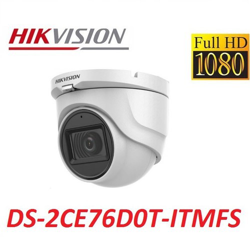 Camera 2.0Mp HikVision DS-2CE76D0T-ITMFS, Tích Hợp MIC Truyền Âm Thanh Trên Cáp Đồng Trục