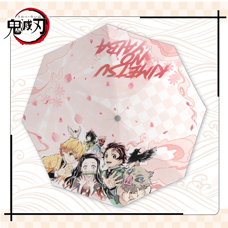 Ô dù gấp gọn họa tiết Kimetsu No Yaiba