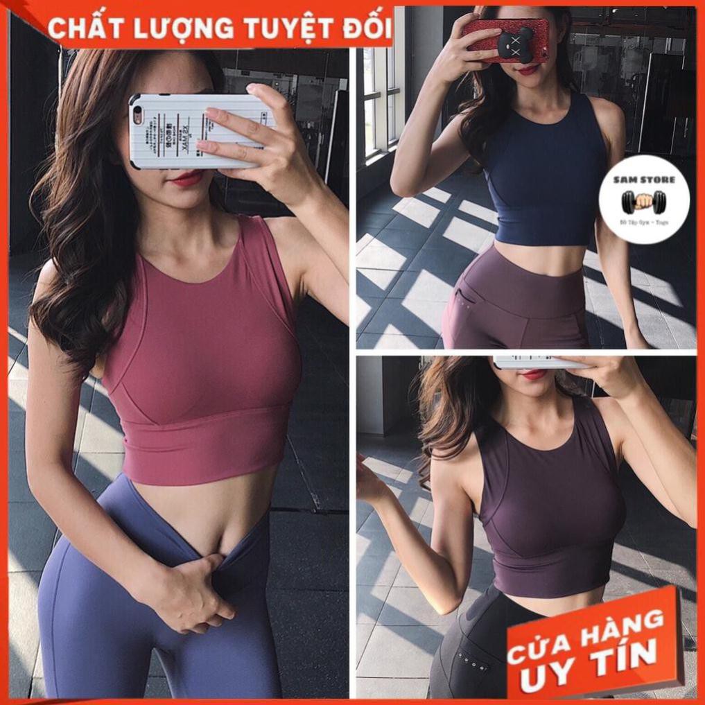 A [Emma] Bra Crop Trơn Viền [ẢNH THẬT] Áo bra thể thao tập Gym, Yoga Emma - Đồ tập gym cao cấp