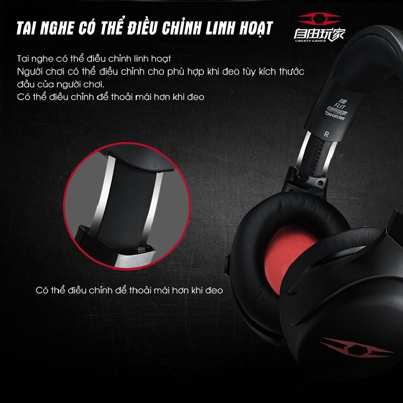 Tai Nghe Gaming Chụp Tai Có Mic Takstar FLIT Chơi Game Nghe Nhạc Học Online Chính Hãng Cao Cấp Bảo Hành 1 Năm