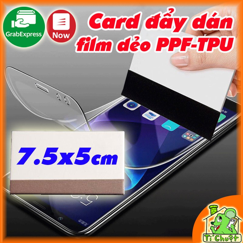 Card hỗ trợ gạt đẩy bọt khí dán film dẻo PPF TPU cho điện thoại