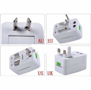 Ổ cẮm du lịch đa năng 2 cổng usb