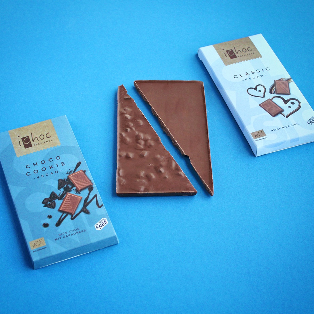 Socola thuần chay hữu cơ vị gạo và cacao (Choco Cookie) - iChoc