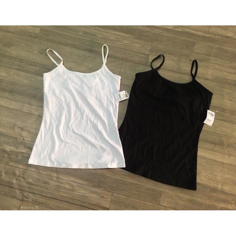 Áo 2 dây áo lá charlotterusse trắng đen vnxk dư xịn
