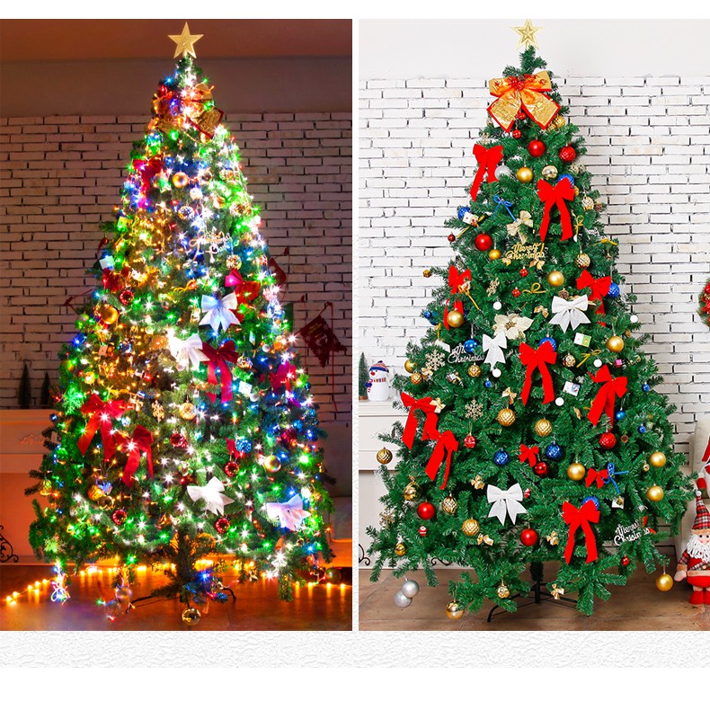 Cây thông noel 3m chân sắt tặng kèm set phụ kiện trang trí và dây đèn led xinh lung linh đón Giáng Sinh