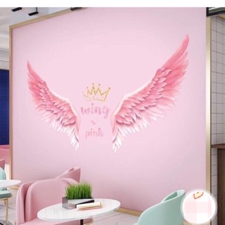 Decal dán tường cánh chim hồng mới đẹp hàng chất lượng