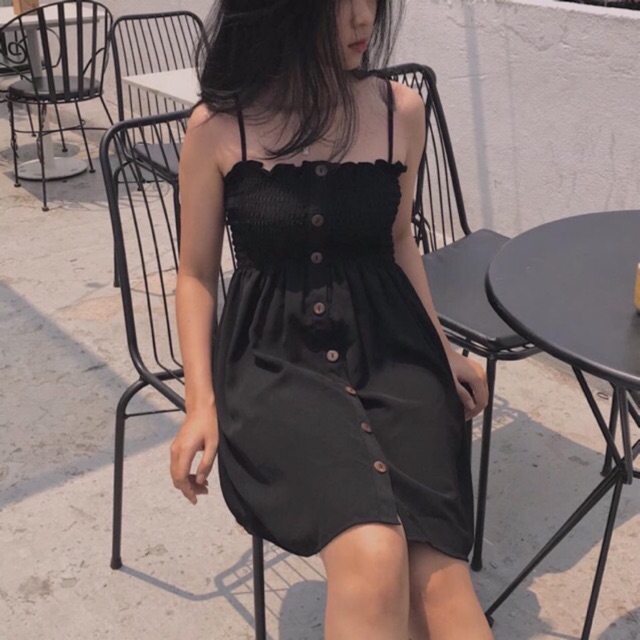 Đầm dáng xòe 2 dây (4 màu xinh xăn-Kéo qua phải để xem hình thật mẫu shop chụp và chụp cận chất vải)