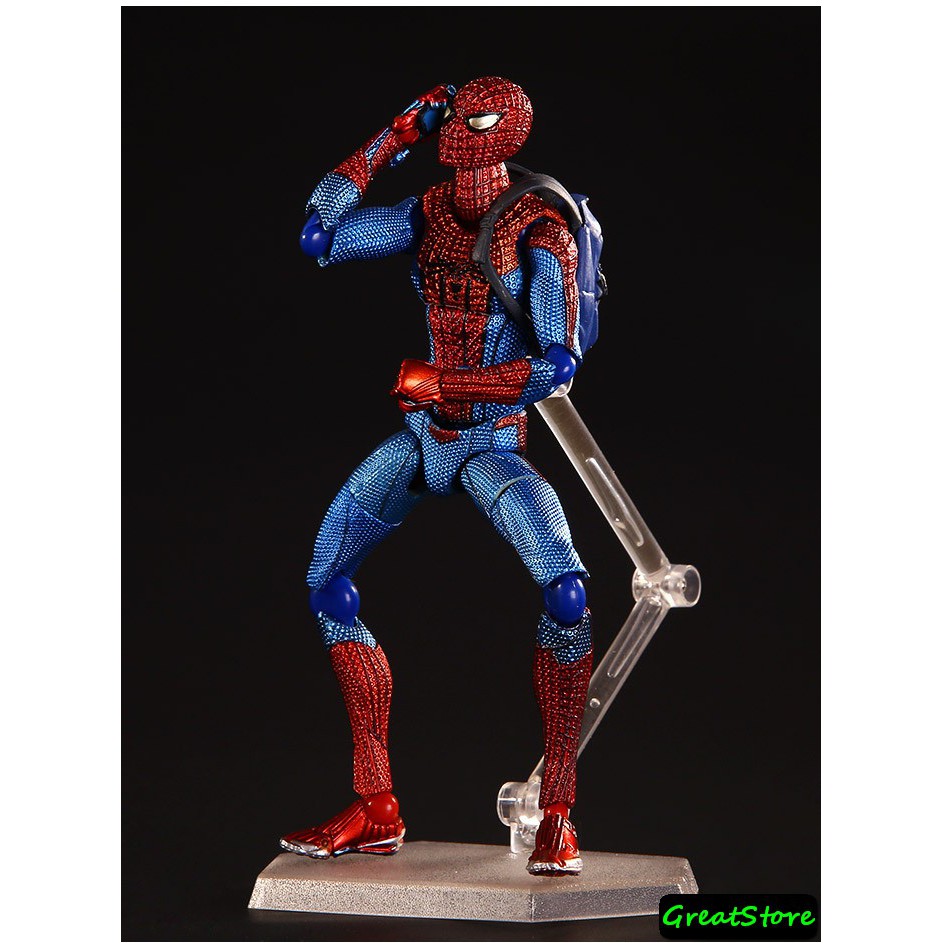 ( CHẤT, HÀNG CÓ SẴN ) MÔ HÌNH NHÂN VẬT THE AMAZING SPIDER MAN FIGMA 199 AVENGERS CỬ ĐỘNG ĐƯỢC