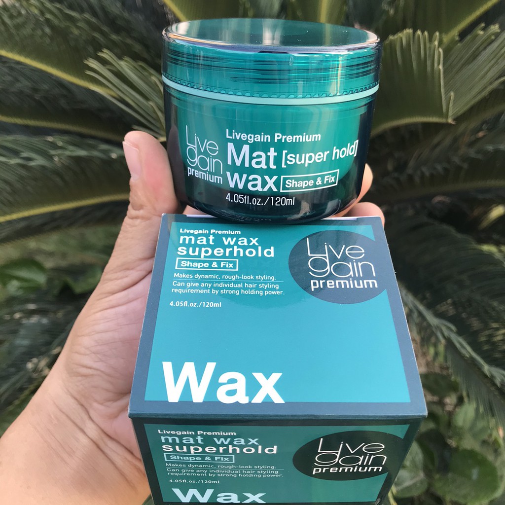 Sáp cứng LiveGain Premium Mat Wax - Super Hold 120ml