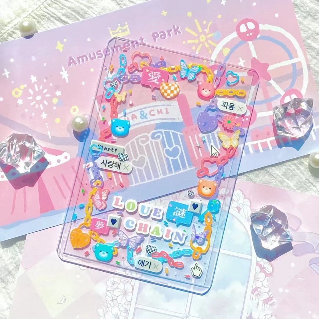 Toploader decor đựng card ảnh thần tượng anime kpop bts thẻ bài sưu tầm A7 B8 có seal