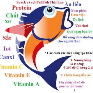Cá sấy sợi Full Fish Thái Lan 80g