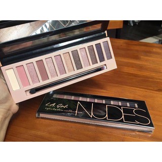 [TẶNG CỌ ĐÁNH MẮT VACOSI] BẢNG PHẤN MẮT LA GIRL EYESHADOW COLLECTION NUDES