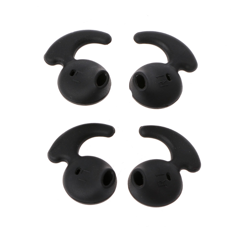 new 2 Pairs Black Silicone Earbud Eartip Replacement For Samsung S6 Sports Earphone