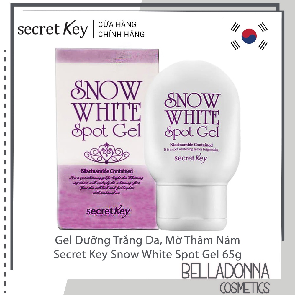 Gel Dưỡng Trắng Da, Mờ Thâm Nám Secret Key Snow White Spot Gel 65g