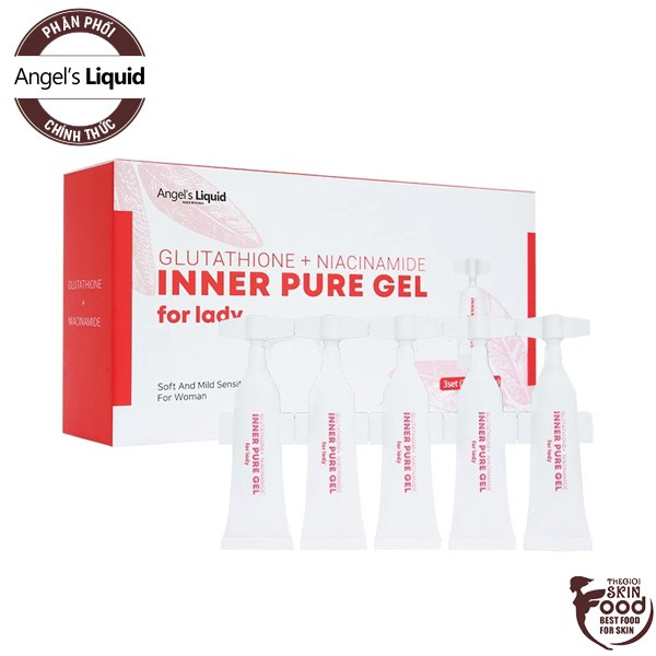Tinh Chất Làm Hồng Và Se Khít Vùng Kín Angel's Liquid Glutathione +Niacinamide Inner Pure Gel [che tên sp khi giao hàng]