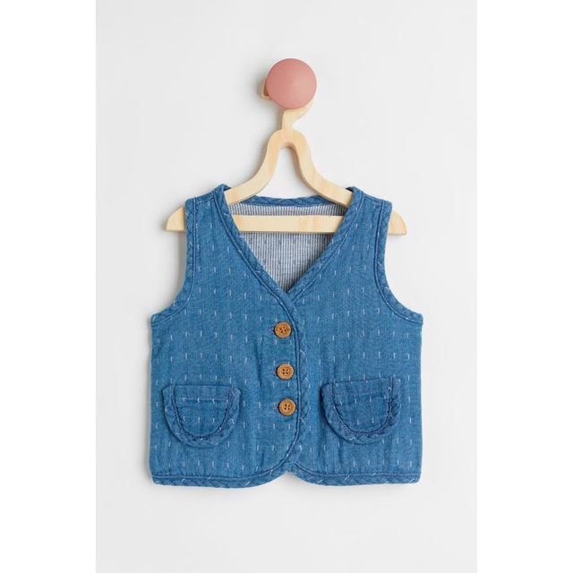 [FORM RỘNG] Áo gile HM US dòng Baby Exclusive size từ 2-4m đến 3-4y