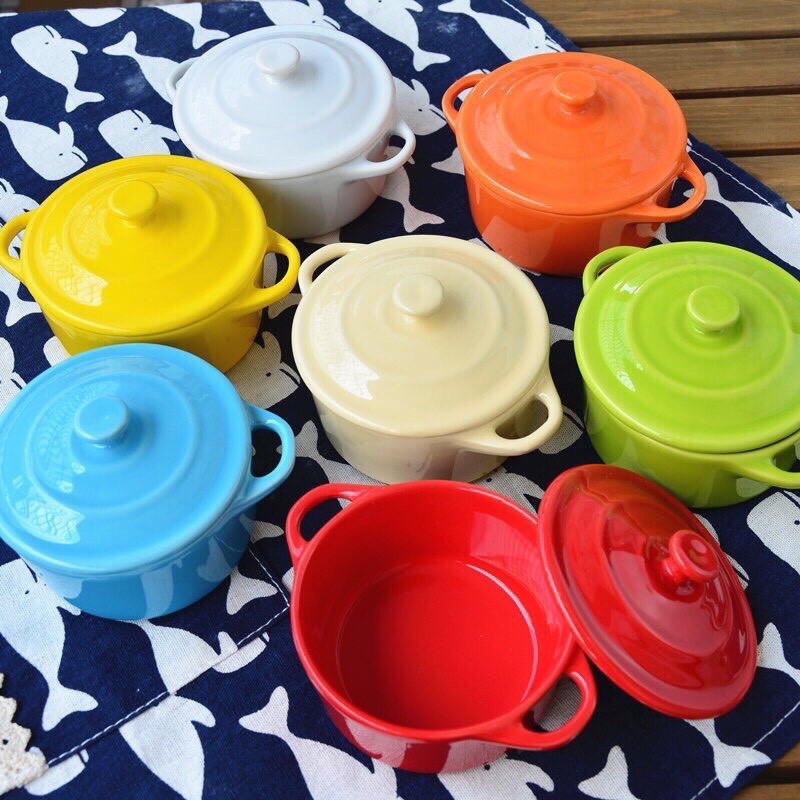 Nồi ăn dặm có quai , bát sứ ăn dặm tiện lợi