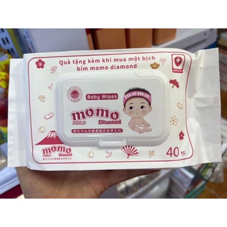 Khăn ướt/giấy ướt không mùi momotaro/momo diamond