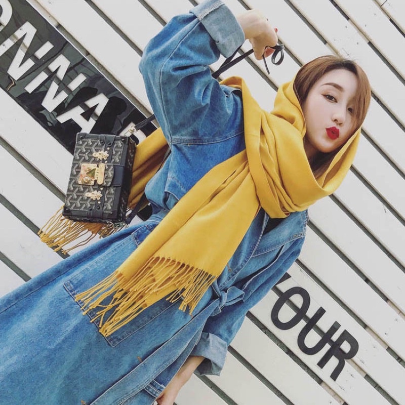 Khăn quàng cổ Cashmere loại đẹp mềm mịn dài 200cmx70cm