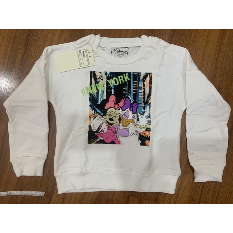 Áo nỉ da cá bé gái Malwee